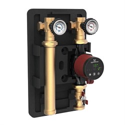 Насосная группа с прямым контуром Grundfos HEATMIX 25D - Ду25 (с насосом ALPHA2 25-40 180) C99309067 - фото 1965704