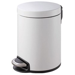 Урна для мусора BINELE Lux 5 литров (белая) M112569 - фото 2654752