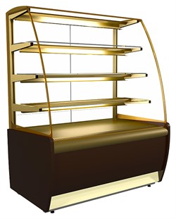 Витрина кондитерская KAYMAN K-ВК-1300 бронза E80592 - фото 2921571