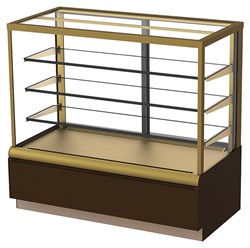 Витрина кондитерская KAYMAN K-ВК-900 квадро бронза E80596 - фото 2922145