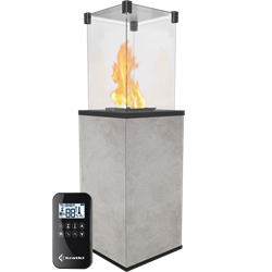 Газовый уличный обогреватель Kratki PATIO/MINI/G31/37MBAR/Q/O/G - OXIDE GRIGIO с пультом ДУ M130781 - фото 4588694