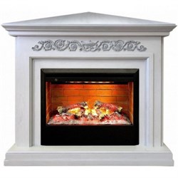 Стильный угловой электрокамин с 3D эффектом пламени Real-Flame Leticia Corner 26 WT с очагом 3D Helios 26 M67849 - фото 4748955