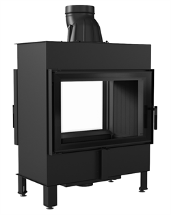 Тоннельная дровяная топка Kratki LUCY/12/T черная футеровка M213585 - фото 4770091