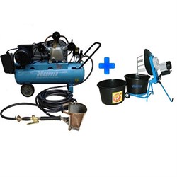 Штукатурная мини-станция Ruhopper ЕК-1RH 640/100 220V 3 кВт + Flotti + Растворосмеситель Stirex ms10 230-114772 - фото 4829925