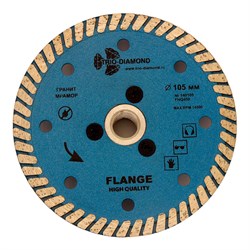Диск алмазный Trio Diamond Turbo Hot press Гранит с фланцем M-14 105 мм 142-022748 - фото 4839875