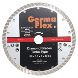 Алмазная чашка GermaFlex турбо ф150х22 для камня, бетона 207-082850 - фото 4847447