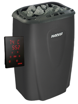Электрическая печь HARVIA Moderna V80XE Black с выносным пультом в комплекте M185471 - фото 5340269