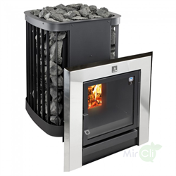 Дровяная печь Kastor SAGA 30 T (сквозь стену для объема 22-30 м3) M181055 - фото 5344124