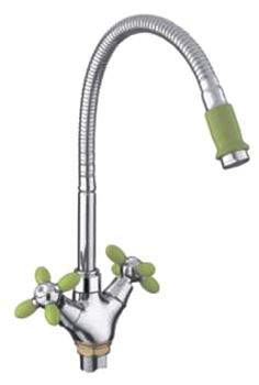 Смеситель для кухни FRAP 43127-6 с гибким изливом T0010748 - фото 5407671