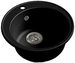 Мойка из искусственного камня Granfest-ECO D 480 черный T0011793 - фото 5450232
