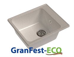 Мойка из искусственного камня Granfest-ECO 420*480 белый T0011773 - фото 5450868