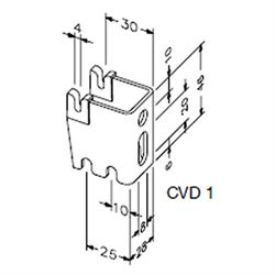 Настенная консоль Zehnder CVD 1 25/30 mm RAL 9016 M106210 - фото 5655786