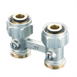 Двухтрубный узел нижнего подключения Oventrop Multiflex F H 3/4 3/4 Н ЕК-НГ ЕК ZB M93568 - фото 5655936