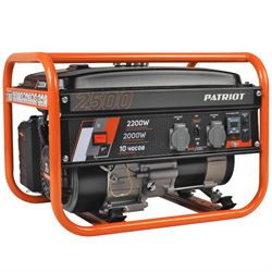 Генератор бензиновый PATRIOT GRS 2500, 7лс, 2200Вт, объем 15л 547-189465 - фото 5868592