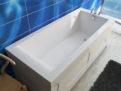 Ванна искусственный камень Эстет Delta 160А silk 160х70 пристенная прямоугольная, литьевой мрамор ФР-00015334 T0067650 - фото 6093733