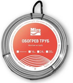 Антиобледенение Miro 30 Вт/м (1 м) с зазем. M229023 - фото 6217879