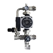 Насосно-смесительный узел STOUT - 1  (термоклапан 20-43°C, байпас, с насосом) CSDG-0120-002002