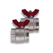 Комплект шаровых кранов REHAU IV - 1 1/4 (для коллекторных групп, 2 шт) C12478201001