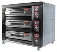 Печь хлебопекарная Miratek BK-39E + каменный под (3 яруса) + пароувлажнение E81955