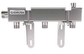 Распределительная гребенка Gidruss DMSS-25 20x3 1 х3/4 , 3вых., сталь нерж. 1G 00323 17