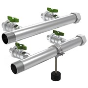 Коллектор Grundfos CMBE TWIN 1 1/2 х1 , 4вых., c шаровыми кранами, сталь нерж. 99229422~