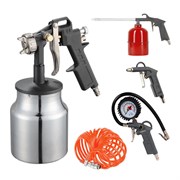 Набор окрасочного инструмента 5 предметов PATRIOT KIT 5В / краскопульт пневматический 399-190204