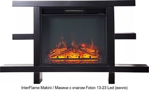 Деревянный камин (портал+очаг) InterFlame Makini / Макини с очагом Foton 23 LED FX M110090