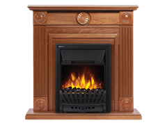 Угловой электрокамин Electrolux EFP/P-1020LS с порталом Firelight Frame Classic U (угловой) шпон дуб M133023