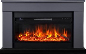 Линейный электрокамин Royal Flame BERGEN серый графит c очагом Vision 42 LOG LED M235961