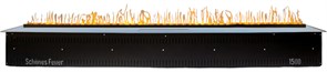 Встраиваемый очаг в модуль Schones Feuer 3D FireLine 1500 стальной + синий цвет M234088