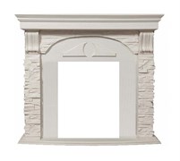 Классический портал для камина Firelight Torre Classic Белый/Беленый дуб M51421