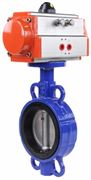 Затвор дисковый поворотный DN GGG50-316L-EPDM Ду40 Ру16 корпус - чугун GGG50, диск - нержавеющая сталь 316L, уплотнение – EPDM, с пневмоприводом DN DA-052 двойного действия D050-24738