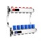 Коллектор Varmega VM155 1 х3/4 , 6вых., c вентилями, сталь нерж., синий VM15506 - фото 4497048