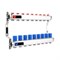Коллектор Varmega VM155 1 х3/4 , 9вых., c вентилями, сталь нерж., синий VM15509 - фото 4497066