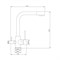 Смеситель для кухни AQUANIKA COMFORT хром, AQC08CR TAQC08CR - фото 4513324