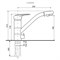 Смеситель для кухни Ulgran Quartz UQ-010-07, уголь TUQ-010-07 - фото 4514003