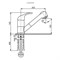 Смеситель для кухни Ulgran U-002-308, черный TU-002-308 - фото 4514023
