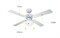 Вентилятор с подсветкой Dreamfan Vegas White 105 M213838 - фото 4661390