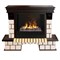 Комплект электрокаминов с искусственным камнем Real-Flame Stone 26/HL AO (DN) с очагом 3D Cassette 630 (Black вставка) M68457 - фото 4743130
