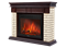 Комплект электрокаминов с искусственным камнем Electrolux EFP/P-3320RLS с порталом Firelight Bricks 30 кирпич бежевый/тёмный дуб M134381 - фото 4743482