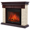 Пристенный электрокамин Electrolux EFP/P-2520LS с порталом Firelight Bricks 25 камень бежевый, темный дуб M134443 - фото 4744993