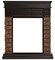 Пристенный электрокамин Electrolux EFP/P-1020LS с порталом Firelight Bricks Wood Classic камень темный, шпон венге M231663 - фото 4745497
