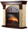 Пристенный электрокамин Electrolux EFP/P-3020LS с порталом Firelight Torre 26/30S камень слоновая кость, шпон темный дуб M231561 - фото 4746412