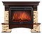Пристенный электрокамин Electrolux EFP/P-3020LS с порталом Firelight Pietra 26/30S камень сланец натуральный, шпон темный дуб M231555 - фото 4747077