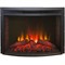 Угловой электрокамин с эффектом живого огня и звуком Real-Flame Athena Corner GR STD/EUG/24 WT с очагом Evrika 25,5 LED M67359 - фото 4748311