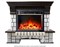 Каменный камин (портал+очаг) InterFlame Exter/Экстер угловой с очагом Jupiter FX M Brass/Black M110051 - фото 4748490