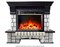 Каменный камин (портал+очаг) InterFlame Exter/Экстер угловой с очагом Jupiter FX M Brass/Black M110051 - фото 4748492