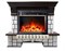 Каменный камин (портал+очаг) InterFlame Exter/Экстер угловой с очагом Jupiter FX M Brass/Black M110051 - фото 4748498