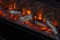 Линейный электрокамин Royal Flame Carlyle (белый с черным) с очагом Vision 42 LOG LED M225925 - фото 4750159