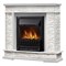 Классический портал для камина Firelight Scala Classic камень сланец скалистый белый, шпон белый дуб M231363 - фото 4759248